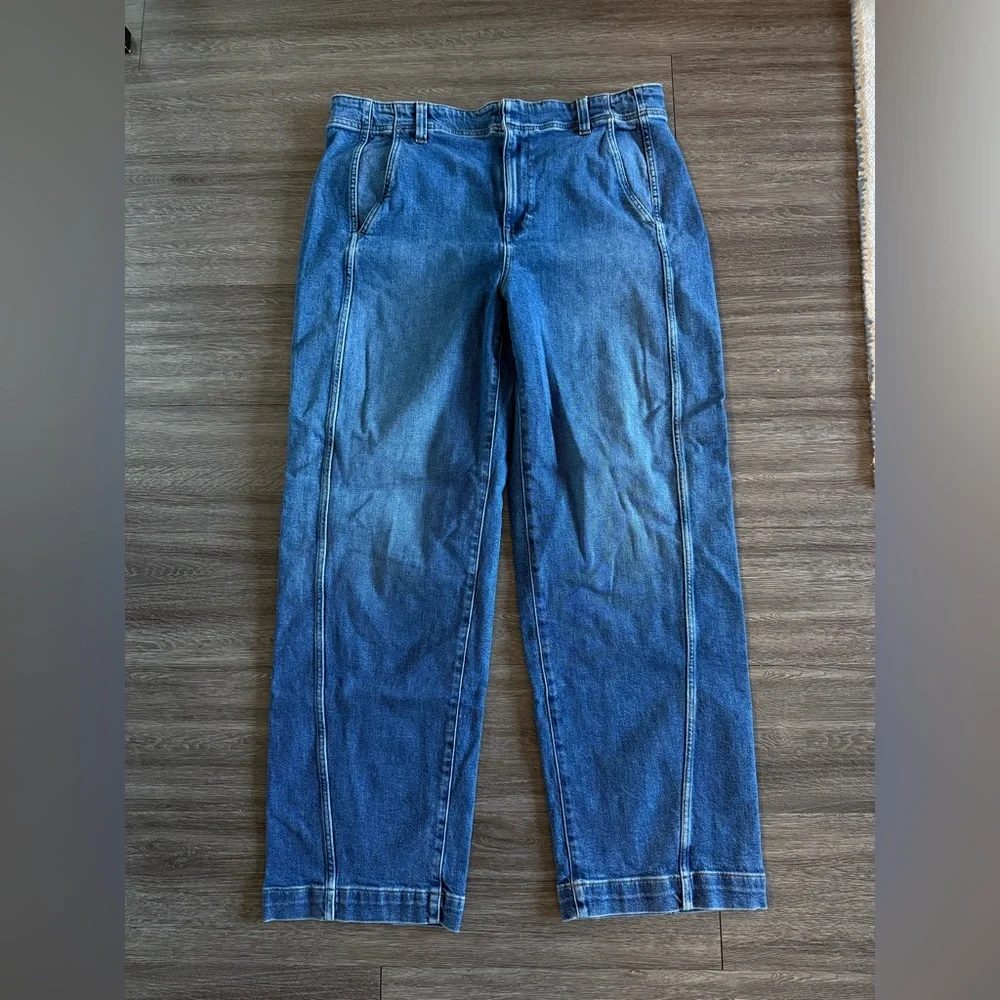 Madewell Tapered Denim Trousers in Calvert Wash